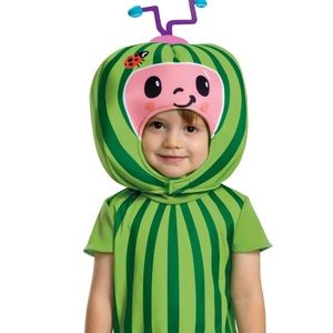 Disguise Cocomelon “Melon” child costume. Nwt includes: jumpsuit/headpiece